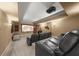A home theater with reclining seats and a large screen for movie viewing enjoyment at 7025 Kettering Ln, Suwanee, GA 30024