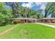 Well-kept single-story house with a lush green lawn and mature trees at 3170 Bellgreen Way, Decatur, GA 30032