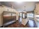 Gourmet kitchen with a large island, stainless steel appliances, and hardwood floors at 1382 Fountain Lakes Drive Dr, Lawrenceville, GA 30043