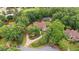 Picturesque property showcasing a well-manicured lawn, a sparkling pool, and beautiful landscaping nestled among mature trees at 10630 N Edgewater Pl, Johns Creek, GA 30097