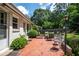 Private brick patio with outdoor seating, ideal for entertaining or relaxing at 1359 Scott Blvd, Decatur, GA 30030