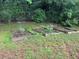 Vegetable garden ready to grow, with three tilled plots and tomato cages at 185 Colemans Bluff Dr, Woodstock, GA 30188