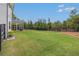 Expansive fenced backyard with lush green lawn offering space for outdoor activities at 1865 Henley Way, Alpharetta, GA 30009