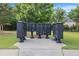 Community mailboxes set amongst well-maintained landscaping and green lawns at 1865 Henley Way, Alpharetta, GA 30009