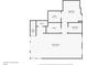 Floor plan of the basement featuring a bedroom, bathroom, and media room at 7875 Robin Rd, Cumming, GA 30041