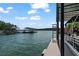 Picture of boat at dock on a lake showing the surrounding landscape and water access at 7875 Robin Rd, Cumming, GA 30041