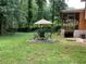 Spacious yard featuring a patio set and screened-in porch, perfect for outdoor living at 170 Beatrice St, Dallas, GA 30157