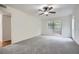 Inviting bedroom with neutral carpet, natural light and ceiling fan at 2901 Lenox Rd # 702, Atlanta, GA 30324