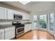 Well-lit kitchen with stainless steel appliances and granite countertops at 2901 Lenox Rd # 702, Atlanta, GA 30324