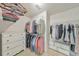 Walk-in closet with built-in shelving and plenty of storage space at 3816 Harris Nw Blvd, Kennesaw, GA 30144