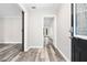 Inviting foyer with modern wood flooring and neutral paint at 4274 Timber Trace Road, Loganville, GA 30052