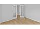 Clean office space with hardwood floors and glass paneled French doors at 1897 Alcovy Trace Way Way, Lawrenceville, GA 30045
