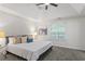 Tranquil main bedroom with vaulted ceiling, plush carpet, and ample natural light at 2701 Windsor Nw Ct, Kennesaw, GA 30144