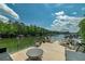 Deck of dock area with seating overlooking the lake at 2825 Lake Ct, Cumming, GA 30041