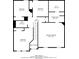Detailed floor plan showcases layout of bedrooms, bathrooms, and hall within the home at 7250 Old Chapel, Atlanta, GA 30349