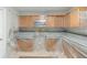 Kitchen renovation underway with cabinets and countertops prepped and protected at 7250 Old Chapel, Atlanta, GA 30349
