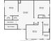 Second-floor floor plan showcasing bedrooms, bathrooms, closets, and a flex space at 4020 Huron Dr, Cumming, GA 30028