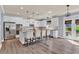Stylish kitchen featuring a large island, white cabinets, and stainless steel appliances at 525 Wallis Farm Ln, Marietta, GA 30064