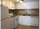 Cozy kitchen with white cabinetry, tile backsplash, and appliances at 1151 Rankin St # 21A, Stone Mountain, GA 30083