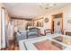 Open-concept dining area, seamlessly connects the living and dining spaces, great for entertaining at 5843 Foxfield Trl, Rex, GA 30273
