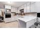 A bright kitchen featuring white cabinets and an oven at 5843 Foxfield Trl, Rex, GA 30273