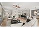 Open-concept living space showcasing the kitchen, dining area, and living room at 84 Ravencliff Dr # 84, Austell, GA 30168