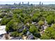 Stunning aerial view of the neighborhood and the Atlanta skyline in the distance at 907 Edgewood Ave Ne, Atlanta, GA 30307