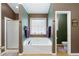 Spa-like bathroom with a soaking tub and a separate shower enclosure at 175 Prince Ct, Hiram, GA 30141