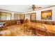 Dining room boasting hardwood floors, chair rail, and a vintage chandelier at 701 Rosedale Se Dr, Smyrna, GA 30082