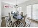 Formal dining room showcasing modern lighting and stylish table setting at 2059 Wheaton Way, Atlanta, GA 30328