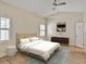Well-lit main bedroom with a ceiling fan, plush carpet, and windows with bright natural light at 2983 Crosswycke Forest Dr, Brookhaven, GA 30319