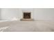 Bright living room showcasing a fireplace, plush carpet, and elegant mantel at 1801 Summerview Ct, Woodstock, GA 30189