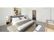 Stylishly decorated bedroom with a neutral palette, bright white walls, and plush carpet flooring at 41 Bandimere Parkway, Dallas, GA 30157