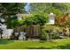 Beautiful backyard featuring a well-maintained lawn, patio, and lush greenery, creating a serene outdoor space at 1071 Standard Ne Dr, Brookhaven, GA 30319
