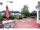 Backyard with a large wooden deck and an outdoor gazebo at 4000 Longlake Dr, Duluth, GA 30097