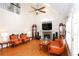 Bright, spacious living room with vaulted ceilings and hardwood flooring at 4000 Longlake Dr, Duluth, GA 30097