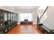 Open living room with wooden floors and custom cabinets at 4000 Longlake Dr, Duluth, GA 30097