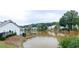 Scenic pond view with houses in the background, highlighting the natural beauty of the community at 4000 Longlake Dr, Duluth, GA 30097