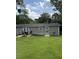 Backyard view with patio and green lawn at 4282 By Pass, Loganville, GA 30052