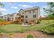 Spacious backyard featuring a patio, fire pit, lush lawn, and multi-level deck at 4960 Norman Ct, Cumming, GA 30040