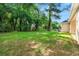 Lush green backyard providing ample space for outdoor activities at 8544 Plumtree Dr, Riverdale, GA 30274
