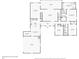 Main floor plan showing kitchen, dining room, living room, bedrooms, bathrooms, garage, and laundry room at 2725 Glendale Ne Dr, Conyers, GA 30013