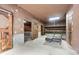 Interior view of the barn featuring stalls and a resting area with storage space at 1780 Penn Camp Road, Douglasville, GA 30134