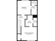 Second floor floorplan with two bedrooms, two bathrooms and walk in closets at 2727 Parkway Trl, Lithonia, GA 30058