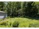 Expansive backyard with verdant grass and mature trees, partially enclosed with a chain link fence at 1268 Thomas Rd, Decatur, GA 30030