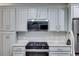 Well-equipped kitchen featuring stainless steel appliances and subway tile backsplash at 921 Oak Dr, Woodstock, GA 30189