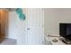 Bedroom with a door, a desk and a TV at 3622 Utoy Dr, South Fulton, GA 30331