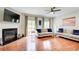 Hardwood floors and plenty of light makes this an ideal and inviting living room at 3622 Utoy Dr, South Fulton, GA 30331