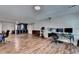 Spacious finished basement, including a movie projector, desk, and exercise equipment, offers versatile living space at 1901 Paper Birch Cv, Grayson, GA 30017