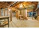 Spacious unfinished basement framed and ready to customize at 5425 Windswept Trce, Sugar Hill, GA 30518
